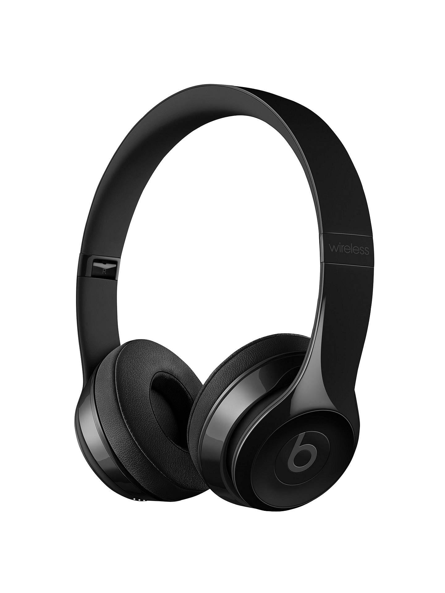 Black and White Beats Logo - Beats Solo³ Wireless Bluetooth On-Ear Headphones with Mic/Remote at ...