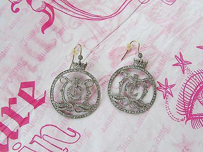 Couture Crown Logo - JUICY COUTURE CROWN Engraved cz Hoops - $49.95