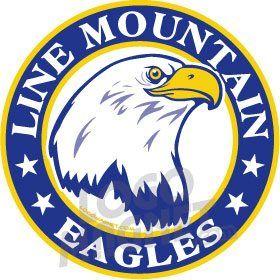Blue Mountain Eagles Logo - LINE MOUNTAIN Custom Car Magnet