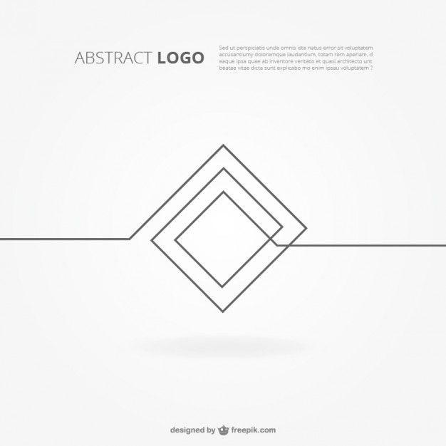 Abstract Black and White Logo - Abstract logo background Vector | Free Download