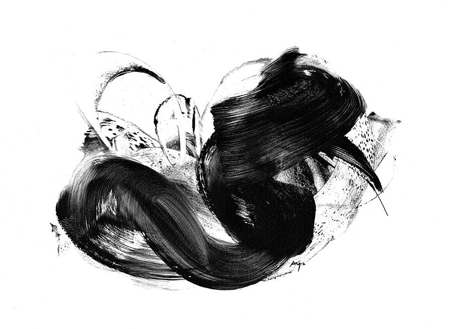 Abstract Black and White Logo - black and white art print abstract by paul maguire art ...
