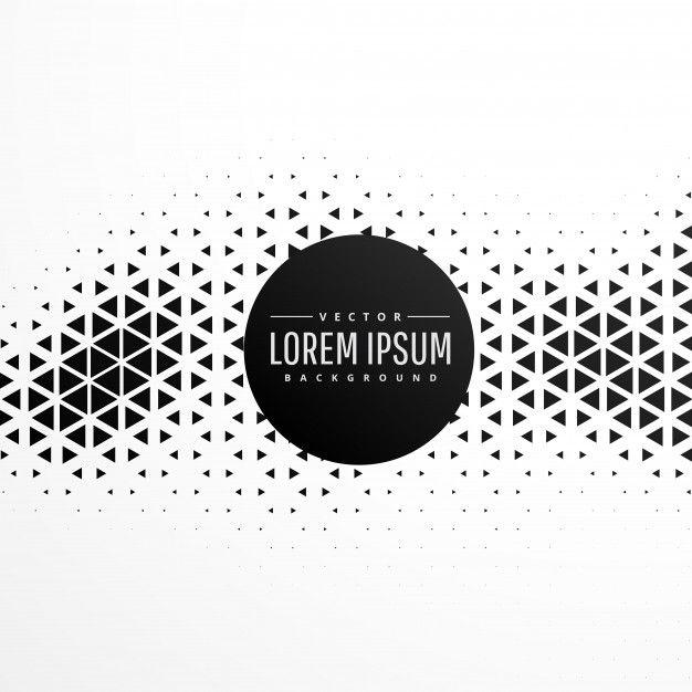 Abstract Black and White Logo - Abstract triangle halftone background Vector | Free Download