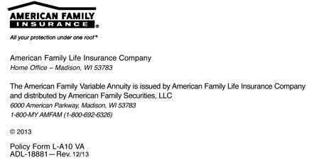 AmFam Roof Logo - American Family Variable Account II (VA)