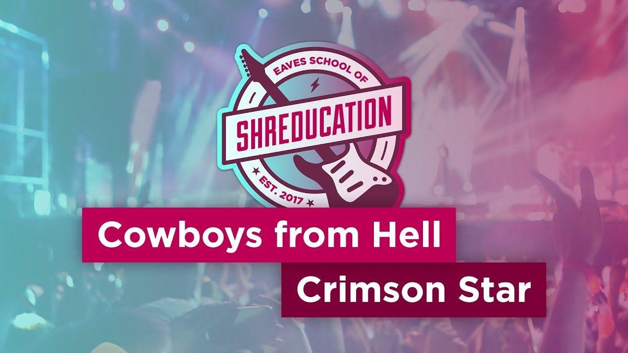 Crimson Star Logo - Rock Band 4: Cowboys From Hell Guitar Crimson Star