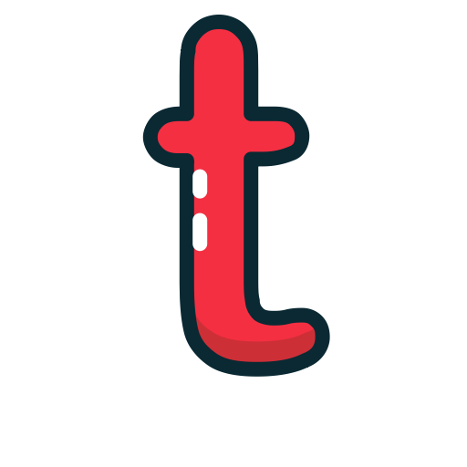 Red Lowercase'i Logo - Letter, lowercase, red, t icon