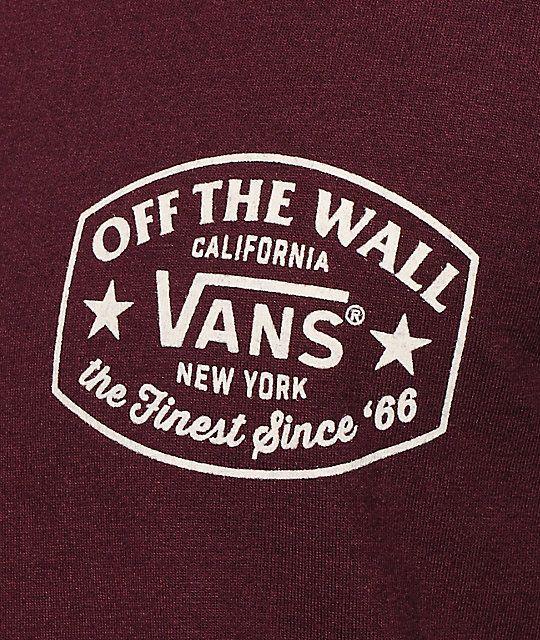 Vans California Logo - Vans Robles Long Sleeve Henley T Shirt