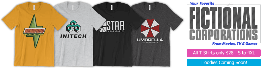 Star Shirt Company Logo - Movie, TV & Game Corporation Logo T Shirts