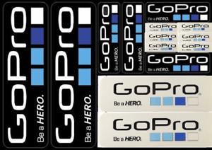 GoPro Logo - GoPro Hero Camera Decals Stickers Graphic Set Vinyl Logo salt water