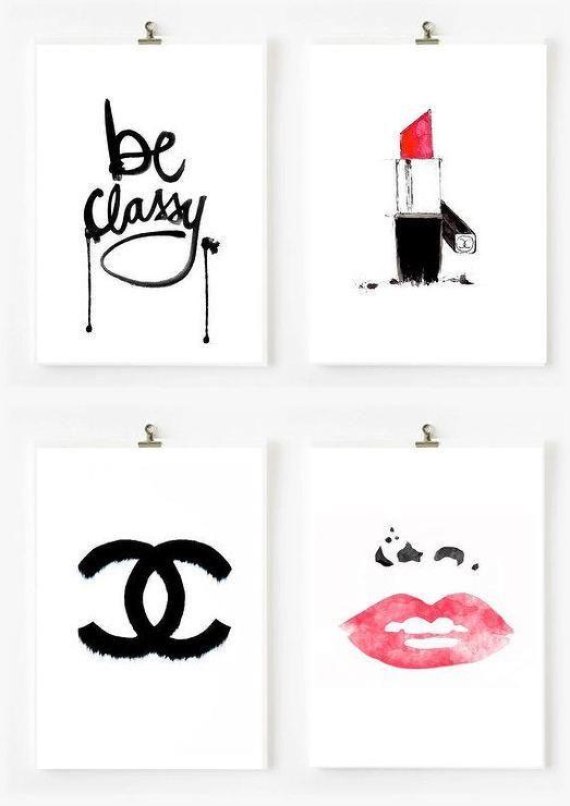 Classy Pink Chanel Logo - Be Classy With Chanel Pink and Black Prints