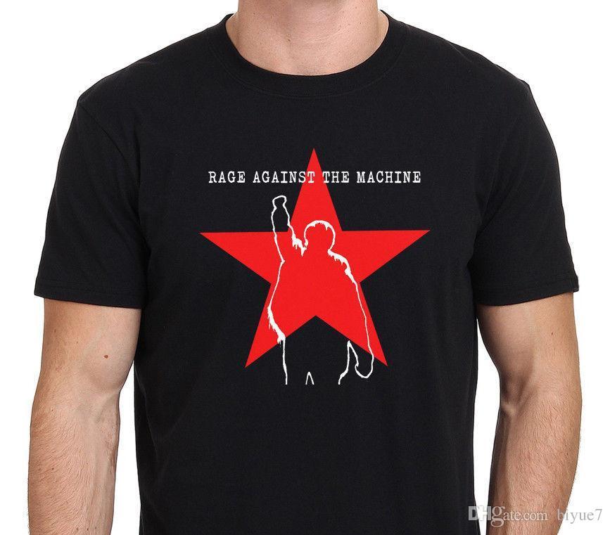 Star Shirt Company Logo - Rage Against The Machine RATM Star Logo Men'S Black T Shirt Size S