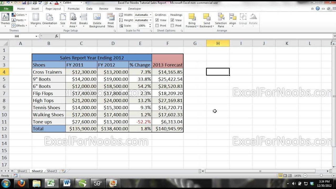 Excel 2007 Logo - Excel Tutorial: How To Add a Background Image or Company Logo to ...