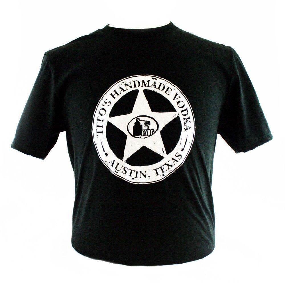 Star Shirt Company Logo - Tito's Handmade Vodka Store Silver Star Logo T Shirt