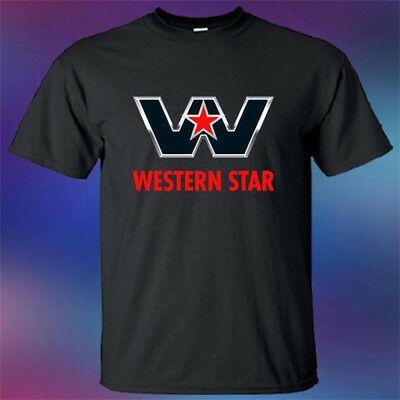 Star Shirt Company Logo - NEW WESTERN STAR Famous Truck Company Logo Men's Black T Shirt Size