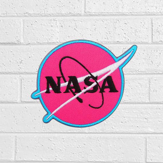 Cool NASA Logo - Pink Nasa Logo Patch Symbol Patch Iron On Patches | Etsy