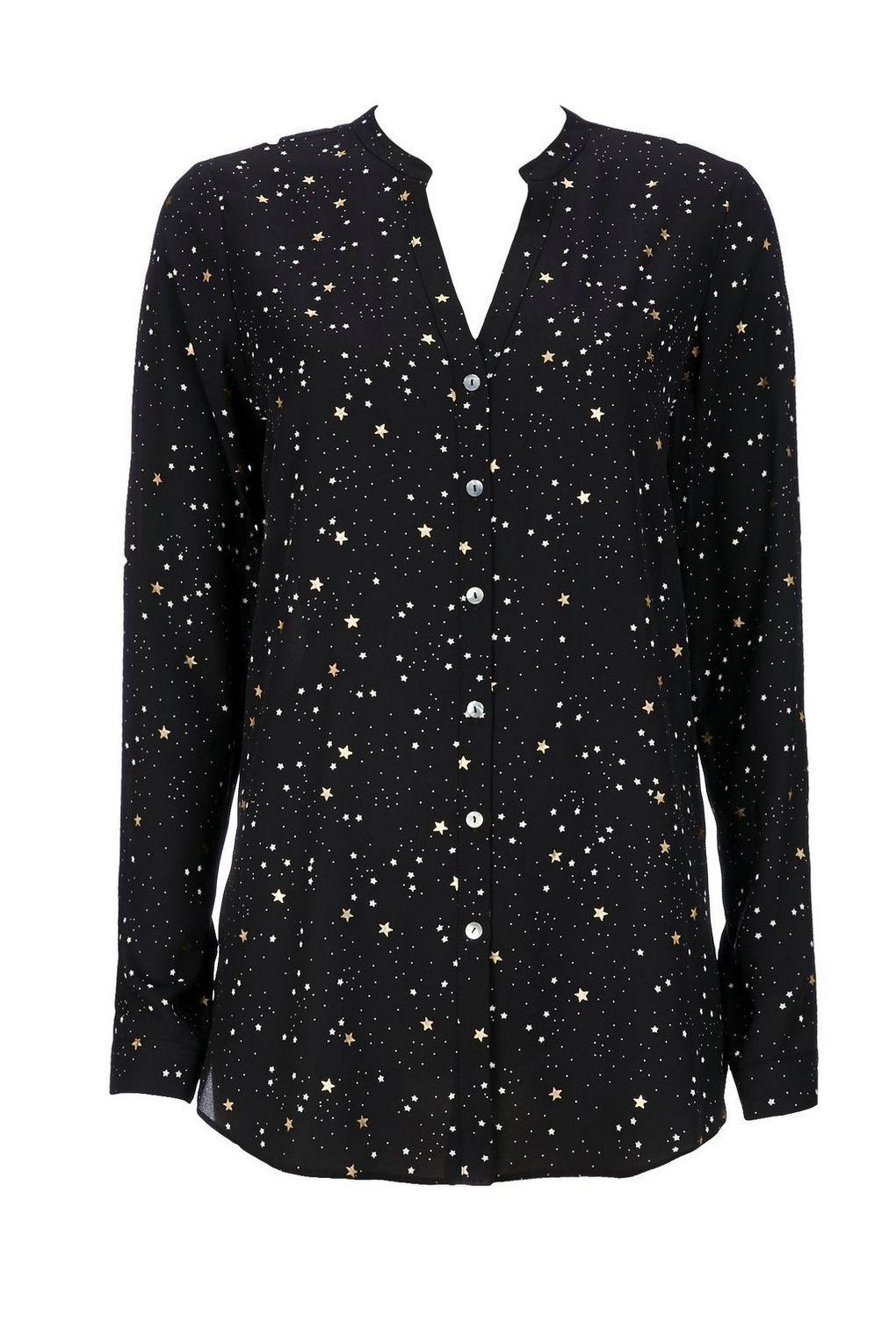 Star Shirt Company Logo - Black Star Print Shirt - Wallis