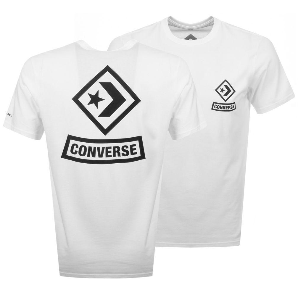 Star Shirt Company Logo - Converse Star Chevron Diamond Logo T Shirt White | Mainline Menswear