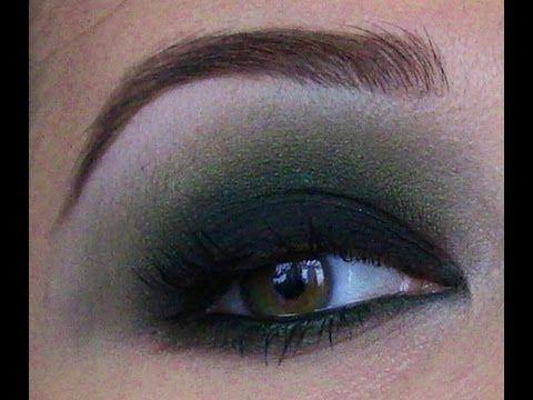 Black and Green Eye Logo - Black and Green Smoky Eye Makeup Tutorial