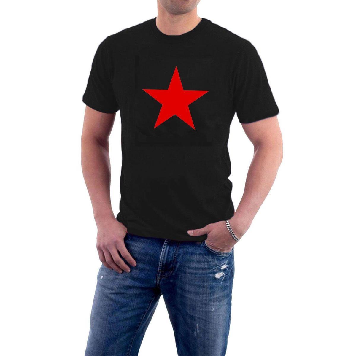 Star Shirt Company Logo - Red Star T Shirt Politics Protest Manics Rage Tee Generic Logo ...