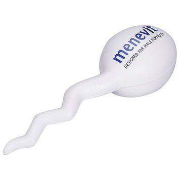 Stress Ball with Logo - Adult Stress Balls, Sperm Shape Balls, Logo Accept, Health Care