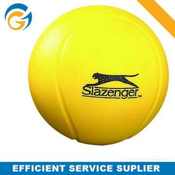 Stress Ball with Logo - PU Anti Stress Ball, Tennis Ball with Logo, Yellow Color or