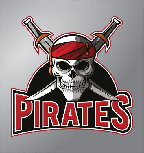 Pirates Logo - Retro pirates logo vector Free vector in Encapsulated PostScript eps