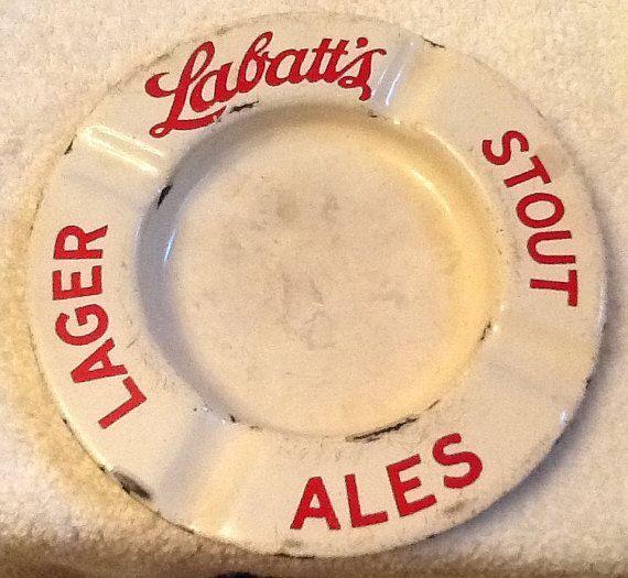 Red Cursive C Logo - Almost antique (c.1920s) Labatt's. Labatts Stout Lager ale tin