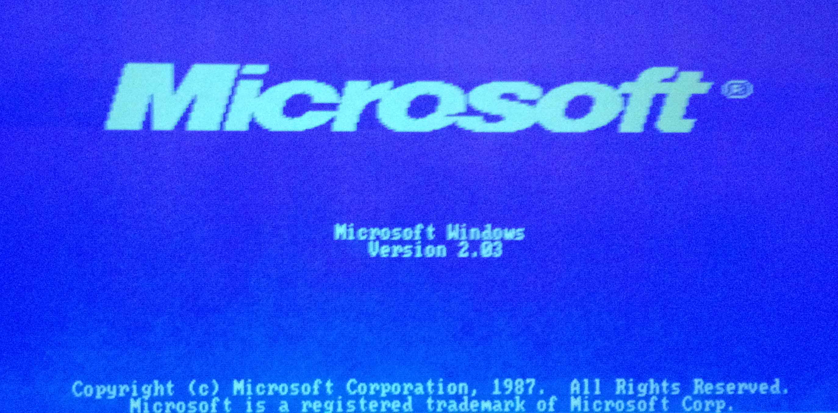 Microsoft Windows 2.0 Logo - Compaq LTE/286 | Retro Computer Hardware