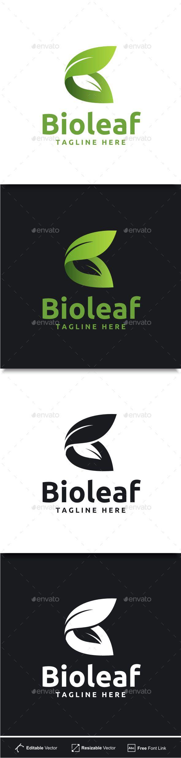 Leaf Letter B Logo - Bio Leaf - Letter B Logo | Projects to Try | Pinterest | Logos, Logo ...