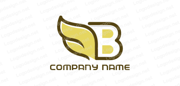 Leaf Letter B Logo - leaf creating letter b. Logo Template by LogoDesign.net