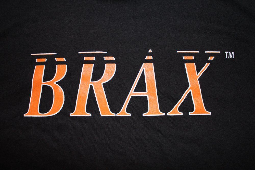 Flame Orange with Black Logo - Flame Orange Logo Black T-Shirt | BRAX