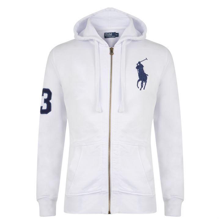 Large Polo Logo - Polo Ralph Lauren Mens Large Logo Zip Premium Hooded Sweater Hoody ...