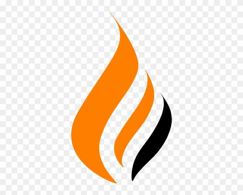 Flame Orange with Black Logo - Orange Black Flame Clip Art At Clkercom Vector - Black And Orange ...