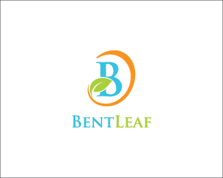 Leaf Letter B Logo - Bent Leaf B Designed