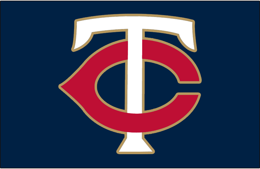 Red and Navy Blue Logo - Minnesota Twins Cap Logo League (AL) Creamer's