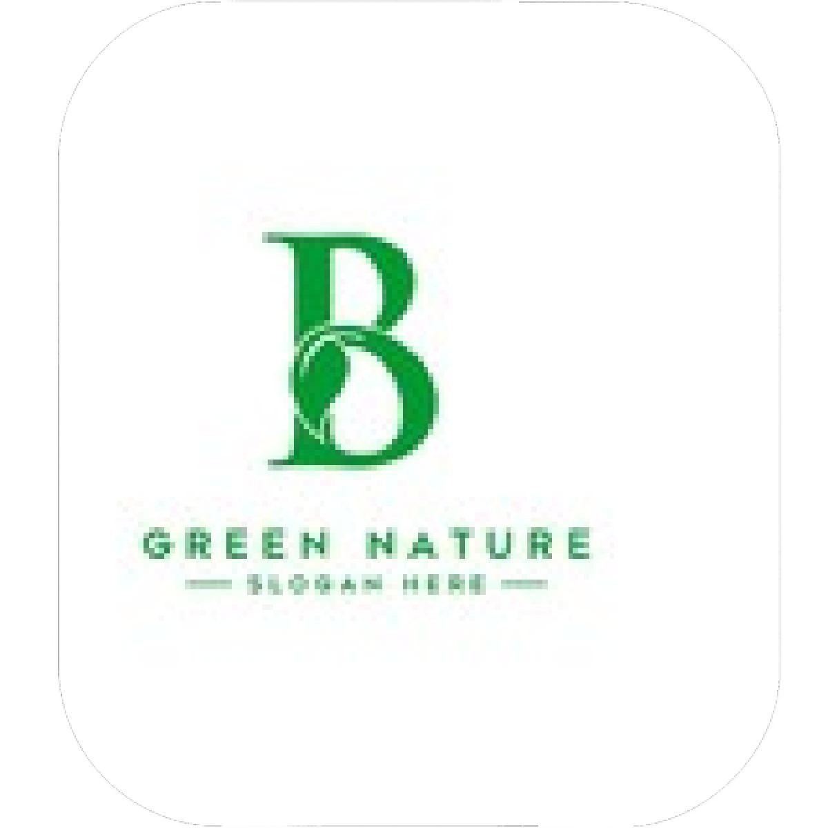 Leaf Letter B Logo - Designs
