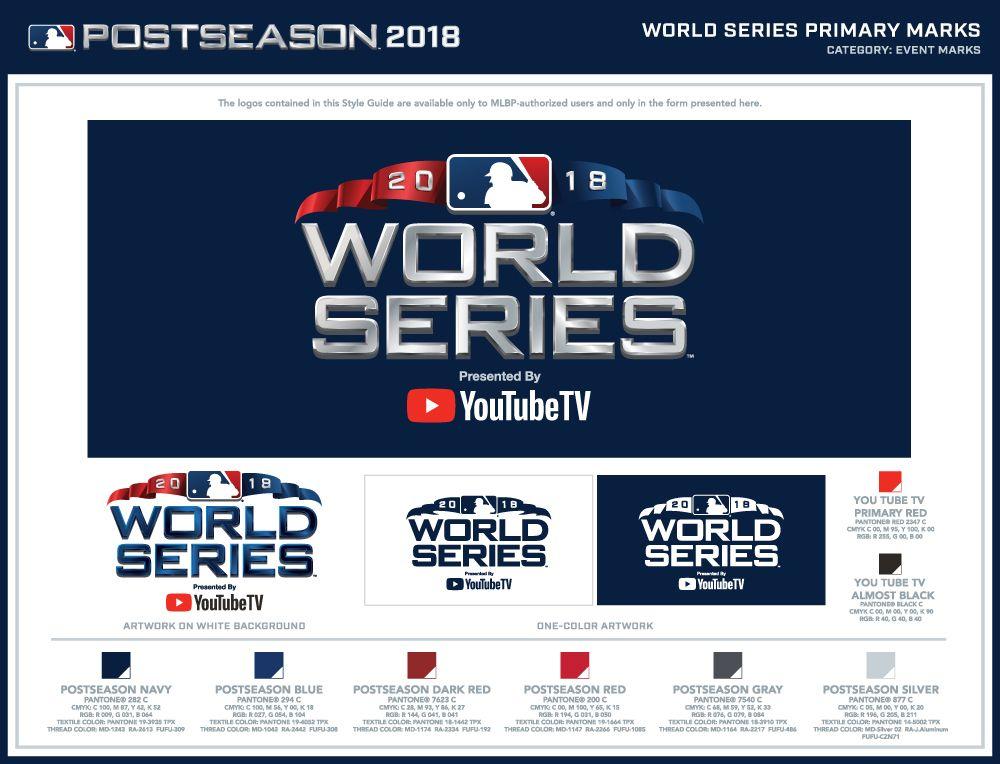 Red and Navy Blue Logo - MLB Post-Season Logos and World Series Design