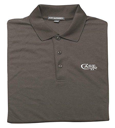 Large Polo Logo - CASE XX Logo Premium Cotton/Poly XXX-Large Grey Polo Shirt: Amazon ...