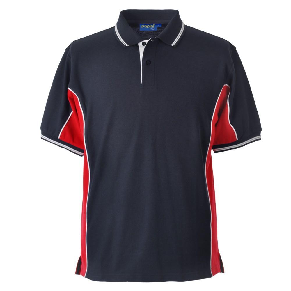 Red and Navy Blue Logo - Elite Polo With SOC Logo Blue Red