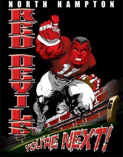 Red Devils Football Logo - Red Devils Football Player Tee Tee. Color Creek Chattanooga, TN
