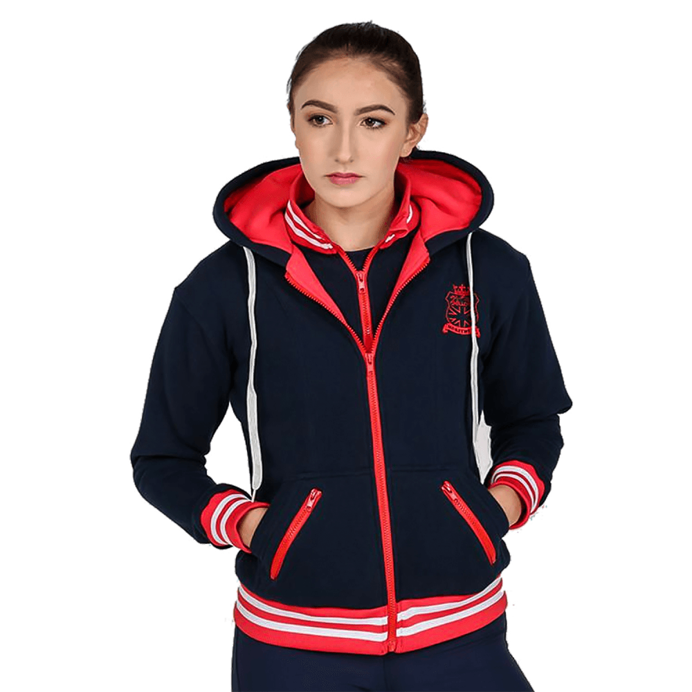 Red and Navy Blue Logo - Chillout Horsewear Womens Logo Hoodie