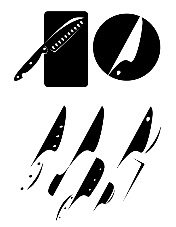 Knife Company Logo - WENDY SCHILLER. Design & Motion Portfolio