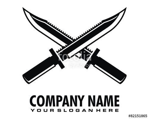Knife Company Logo - knife dagger sharp logo image vector