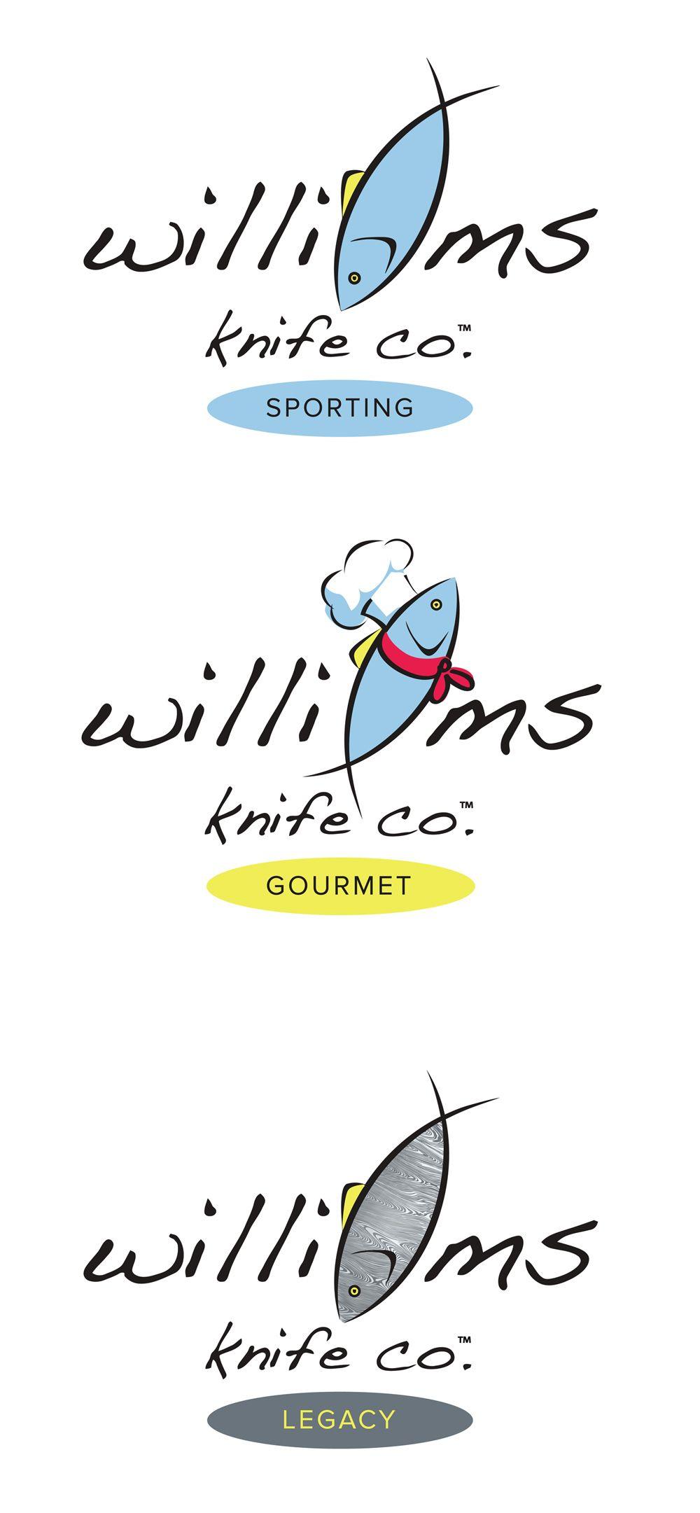 Knife Company Logo - Williams Knife Company logos. Heineman Design. Charleston Graphic