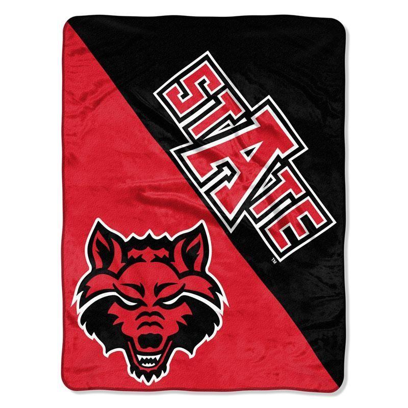 Arkansas State Red Wolf Logo - Arkansas State Red Wolves Split Logo Game Day Blanket