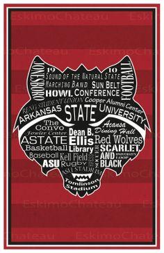 Arkansas State Red Wolf Logo - 50 Best Red Wolf Crafts images | Red wolves, Arkansas state ...