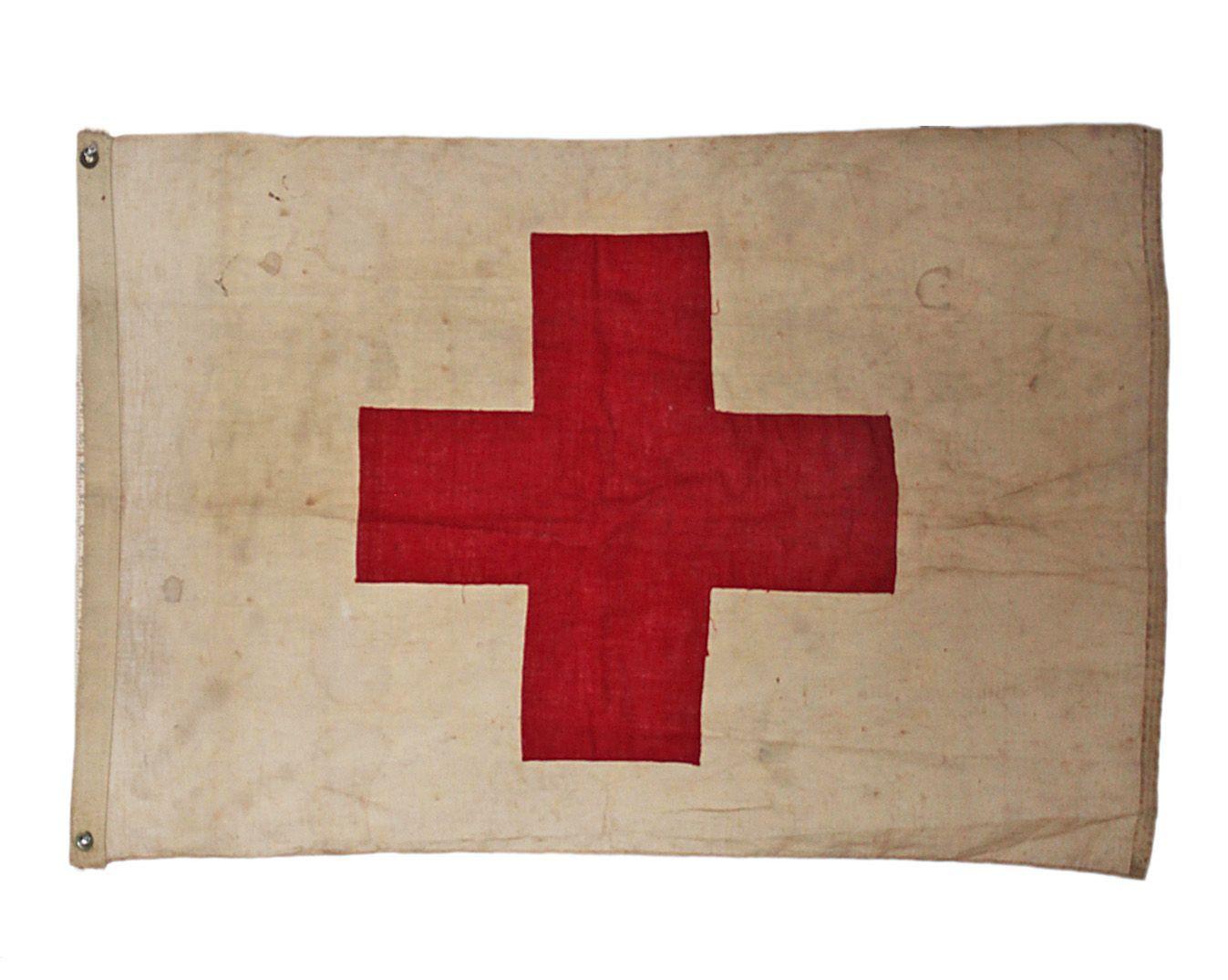 Old Red Cross Logo - Vintage Red Cross Flag / via. Interior