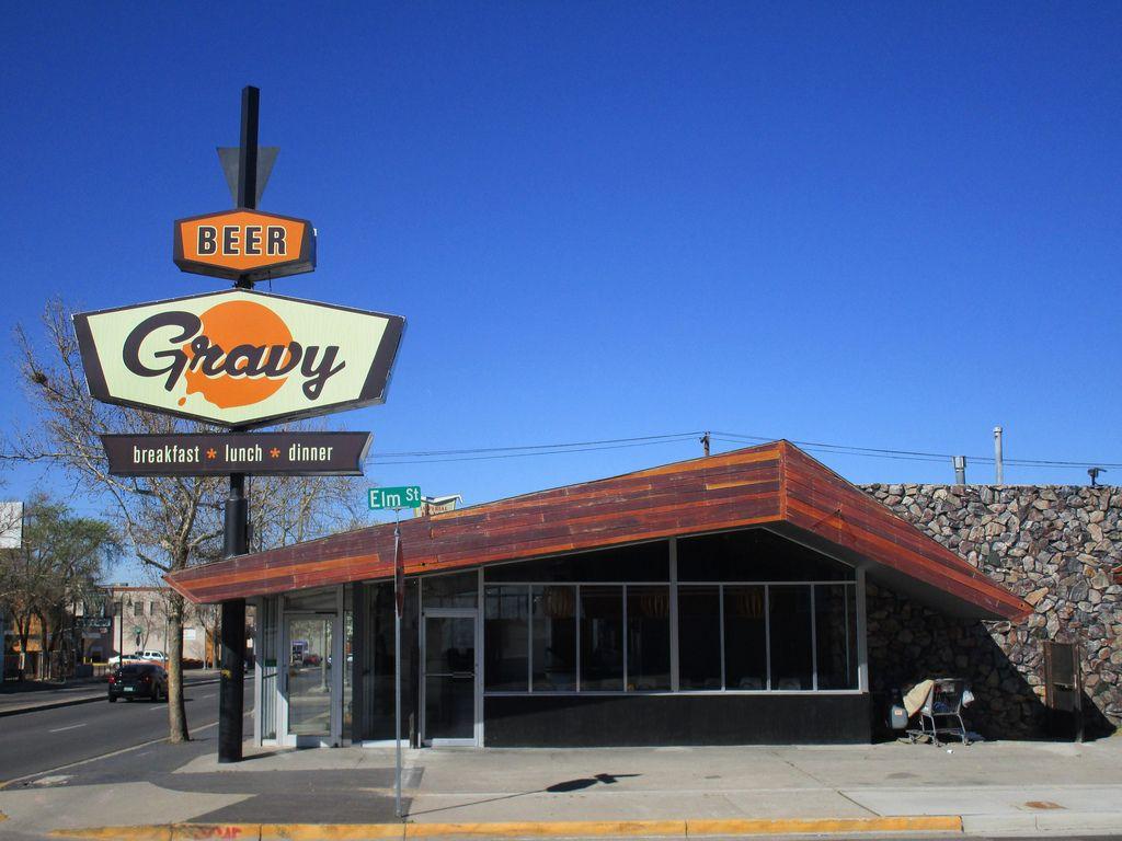1960'S Restaurant Logo - Gravy Diner Sign & 1960's Restaurant, Route 66, Albuquerqu… | Flickr