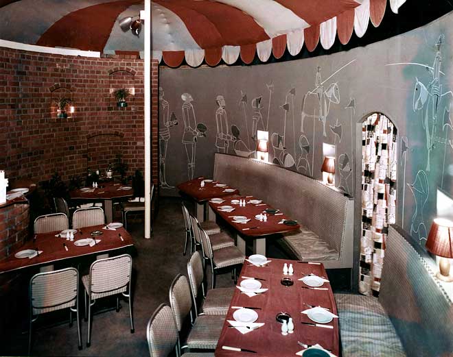 1960'S Restaurant Logo - Interior of the Gourmet, 1960s