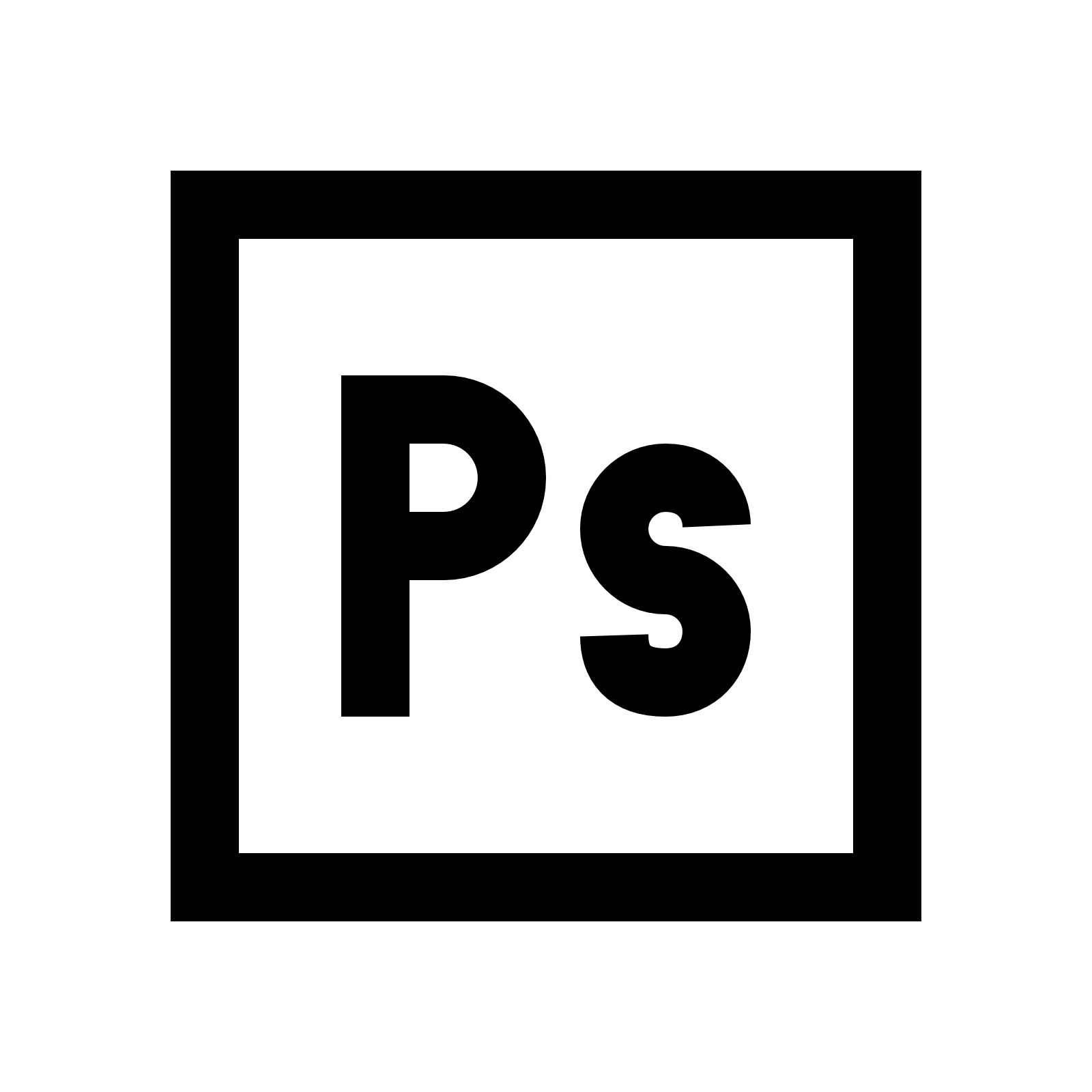 Photoshop Black and White Logo - Adobe Photoshop Icon Free Download At Icons8 Logo Image - Free Logo Png