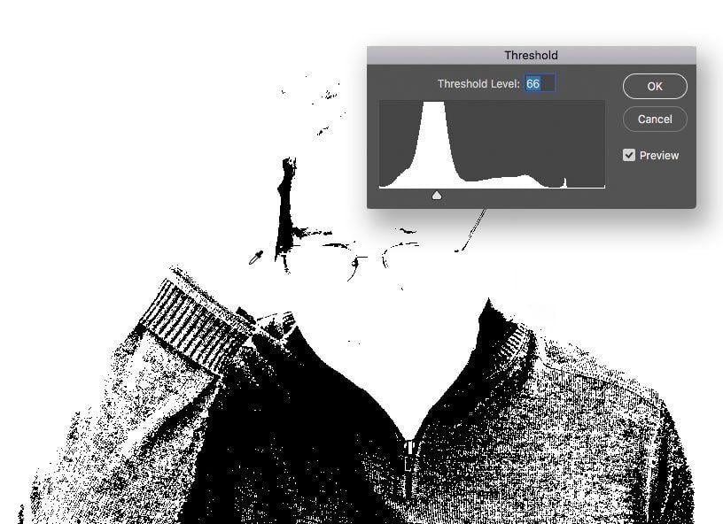 Photoshop Black and White Logo - Turning an Image to Pure Black and White in Photohop